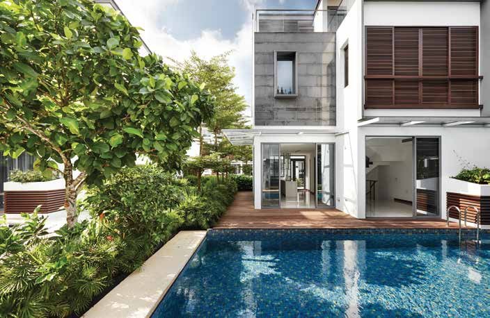 A home with its private pool (artist’s impression)
